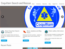 Tablet Screenshot of coquitlam-sar.bc.ca